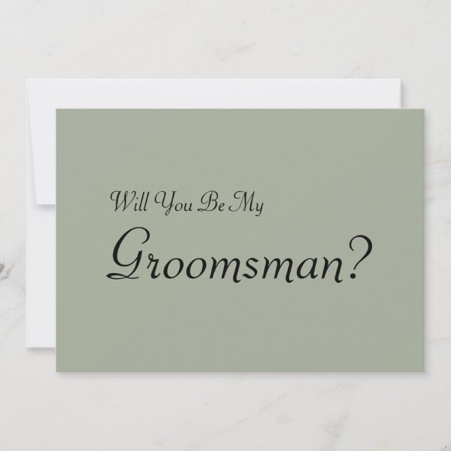 Kommer du att bli min Groomsman? Inbjudningar (Framsida)
