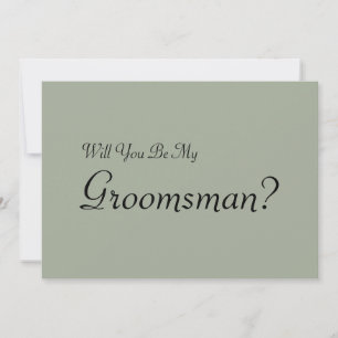 Kommer du att bli min Groomsman? Inbjudningar