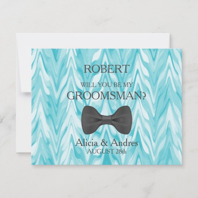 Kommer du att bli min Groomsman? Inbjudningar (Framsida)