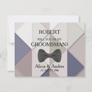 Kommer du att bli min Groomsman? Inbjudningar