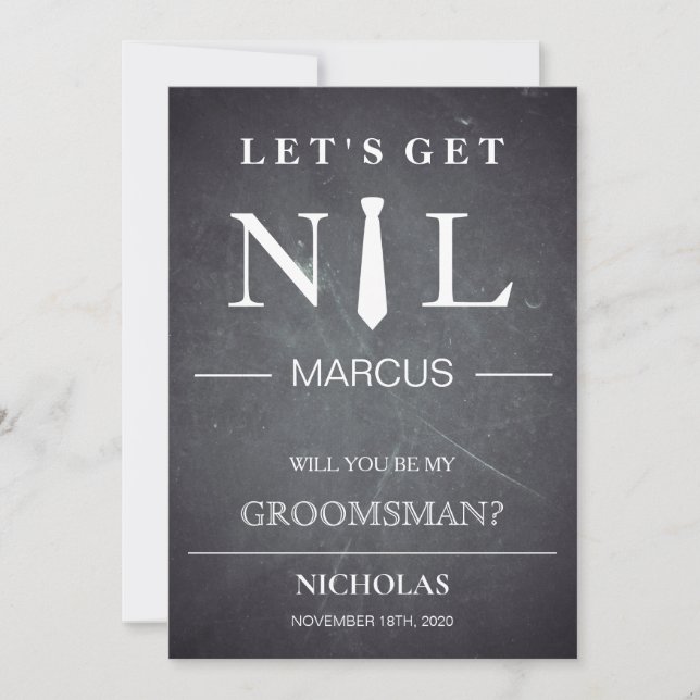Kommer du att bli min Groomsman? Inbjudningar (Framsida)
