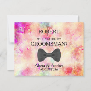 Kommer du att bli min Groomsman? Inbjudningar