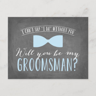 Kommer du att bli min Groomsman?   Marskalkar Inbjudningar