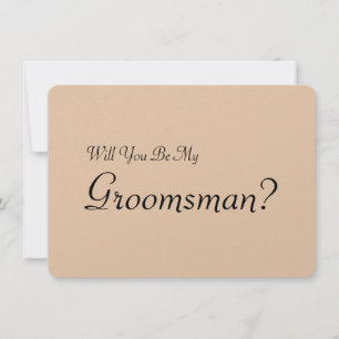 Kommer du att bli min Groomsman med människans bil Inbjudningar