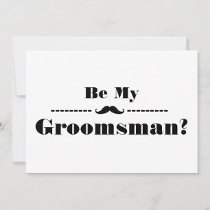 Kommer du att bli min Groomsman med människans bil Inbjudningar