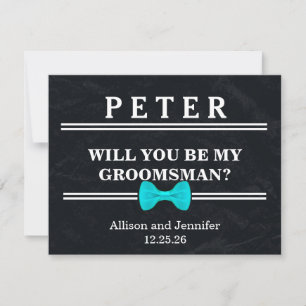 Kommer du att bli min Groomsman? Personaliserad Inbjudningar