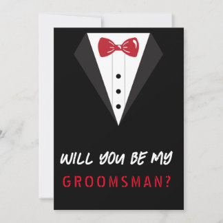 Kommer du att bli min Groomsman? Tack Kort