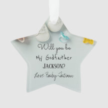 Kommer du att bli min gudfader julstjärna?