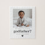 Kommer du att bli min gudfader Photo Frieri? Pussel<br><div class="desc">Tittar för ett sött och meningsfullt sätt att be en älskad att vara din baby gudfar? Detta moderna pussel gör det till en roligt att ställa frågan! Oavsett om du frågar en familjemedlem eller nära vänner, hjälper den här mallen dig att skapa ett hjärtligt ögonblick som de kommer att uppskatta...</div>