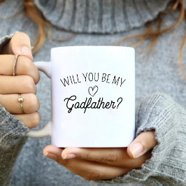 Kommer du att bli min gudfar? Enkel Mor att bli Kaffemugg