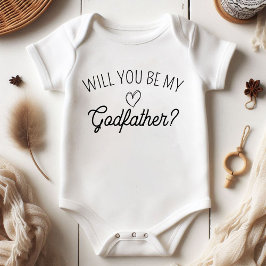 Kommer du att bli min gudfar? Meddelande om gravid T Shirt