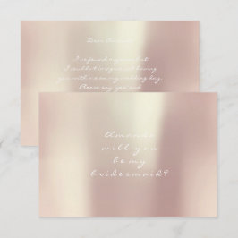 Kommer du att bli min Guld Peach Rosa ? Inbjudningar