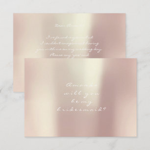 Kommer du att bli min Guld Peach Rosa ? Inbjudningar
