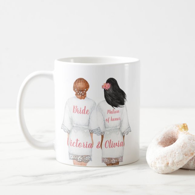 Kommer du att bli min heder Mugg? Kaffemugg (Med munk)