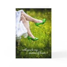 Kommer du att bli min hedersbetygelse Grönt Bröllo