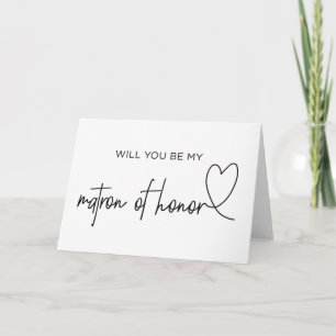 Kommer du att bli min hedersplats Frieri kort? Inbjudan