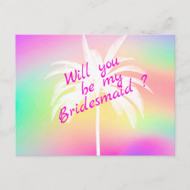Kommer du att bli min inbjudan till Bridesmaid Whi