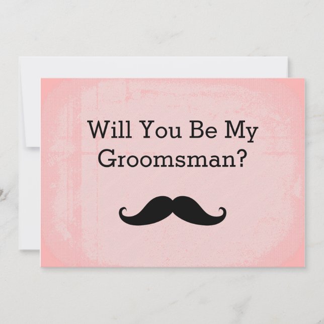 Kommer du att bli min inbjudan till Groomsman Blac (Framsida)