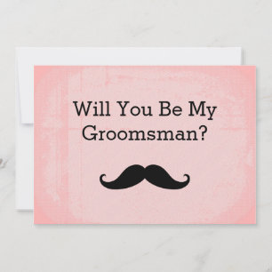 Kommer du att bli min inbjudan till Groomsman Blac