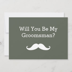 Kommer du att bli min inbjudan till Groomsman Whit