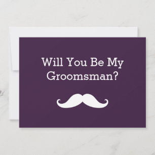 Kommer du att bli min inbjudan till Groomsman Whit