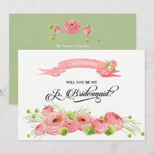 Kommer du att bli min Junior Bridesmaid?Anpassning Inbjudningar