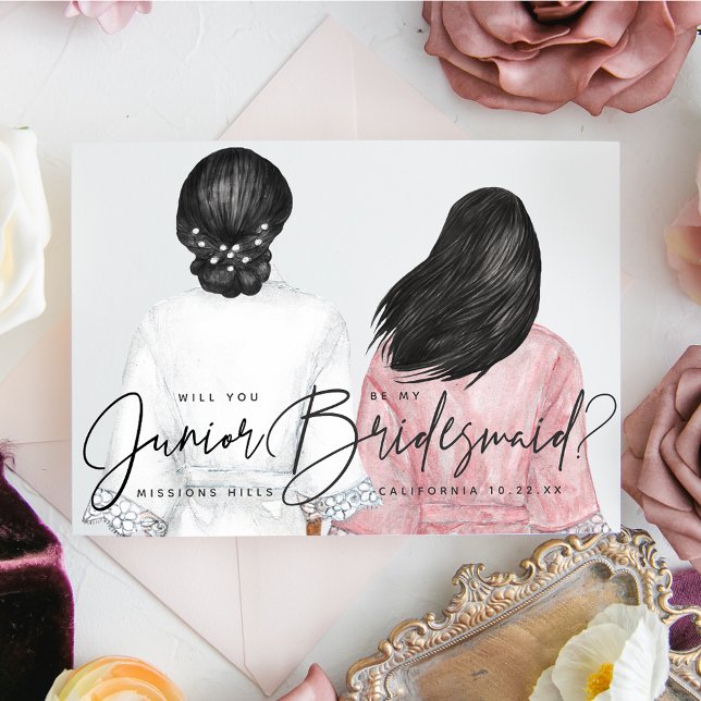 Kommer du att bli min Junior Bridesmaid? Flickor i Inbjudningar (Skapare uppladdad)