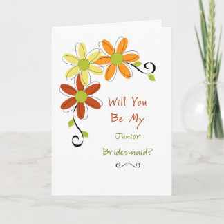 Kommer du att bli min Junior Bridesmaid? Inbjudan