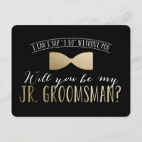 Kommer du att bli min Junior Groomsman? | Marskalk