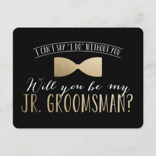 Kommer du att bli min Junior Groomsman?   Marskalk Inbjudningar