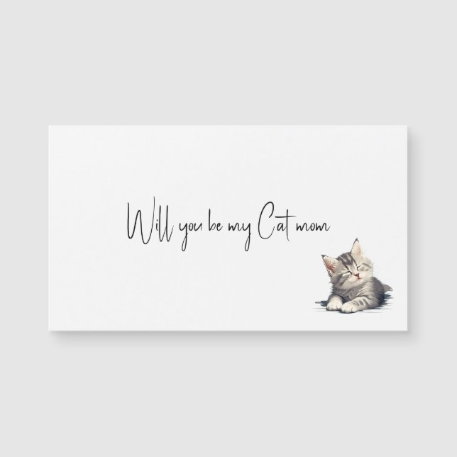Kommer du att bli min katt mamma (Framsida)