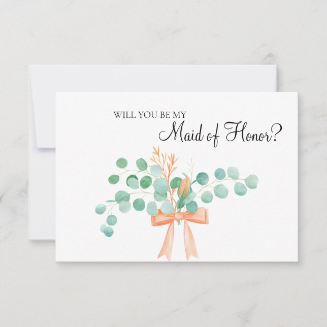 Kommer du att bli min Maid of honor-eukalyptus-per (Framsida)