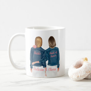 Kommer du att bli min Maid of honor Jean Jacka Mug Kaffemugg