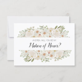 Kommer du att bli min Matron för Heor White Blommi