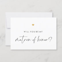 Kommer du att bli min Matron Script Guld Heart?