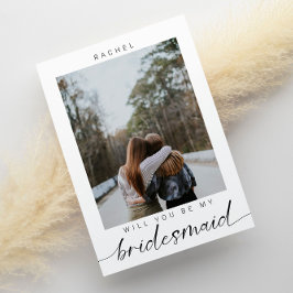 Kommer du att bli min minimalistiska foto Modern Inbjudningar