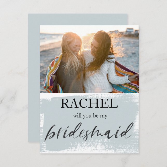 Kommer du att bli min moderna foto Blue (Fram/baksida)