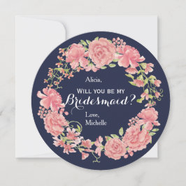 Kommer du att bli min rosa blommigt-andedräkt inbjudningar