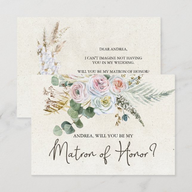 Kommer du att bli min saga pastel Boho-Neutralten? (Fram/baksida)