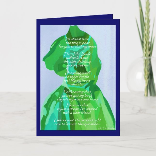 Kommer du att bli min saga Vår/sommarkort? Inbjudan (Framsida)