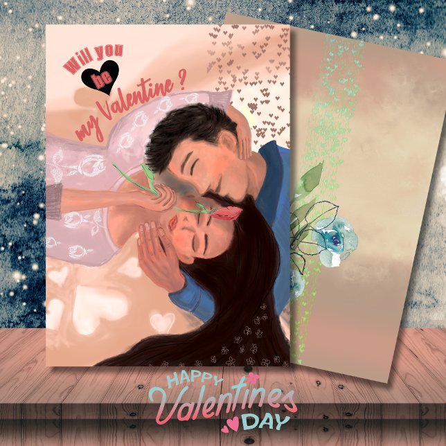 Kommer du att bli min Valentine-humbug? Julkort (Skapare uppladdad)