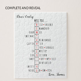 Kommer du att bli min Valentine-New Kärlek-förklar Pussel