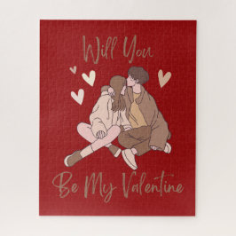 Kommer du att bli min Valentine? Pussel