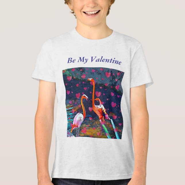 Kommer du att bli min Valentine? T Shirt (Framsida)