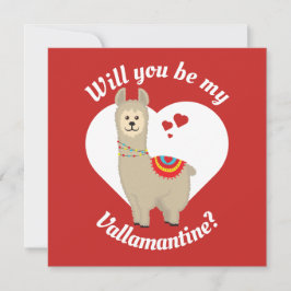 "Kommer du att bli min Vallamantine?" Llama Valent