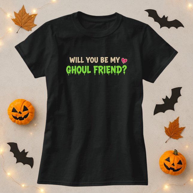 Kommer du att bli min vän Romantique Halloween? T Shirt (Skapare uppladdad)
