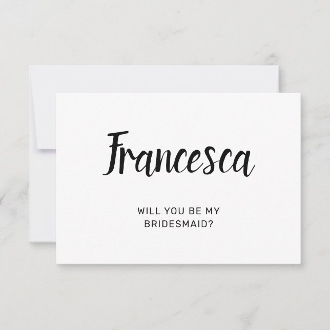 Kommer du att bli mina bridessertkort? tack kort (Framsida)