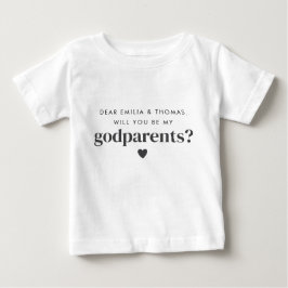 Kommer du att bli mina gudföräldrar Foto Frieri? T Shirt