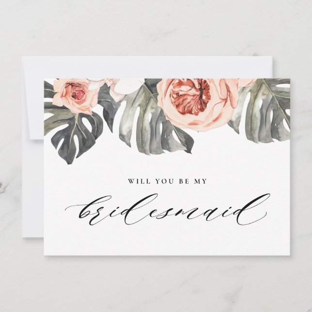 Kommer du att bli mina Tropikar för Elegant? Inbjudningar (Framsida)