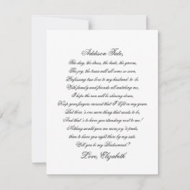 Kommer du att bli mitt Birdesmaid-Dikt-kort